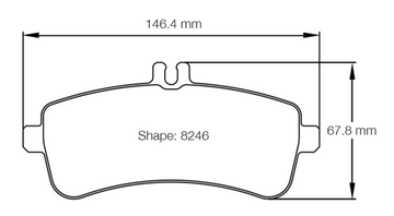 Pagid Racing Brake Pads No. 8246 (Rear)