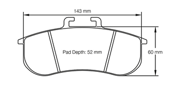 Pagid Racing Brake Pads No. 8197 (Front)