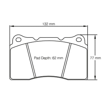 Pagid Racing Brake Pads No. 2487 (Front)