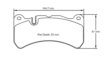 Pagid Racing Brake Pads No. 8005 (Front)