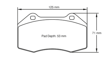 Pagid Racing Brake Pads No. 8023 (Front)