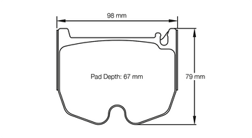 Pagid Racing Brake Pads No. 8027 (Front)