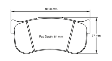 Pagid Racing Brake Pads No. 8101 (Front)