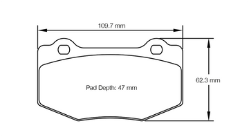 Pagid Racing Brake Pads No. 8208 (Rear)