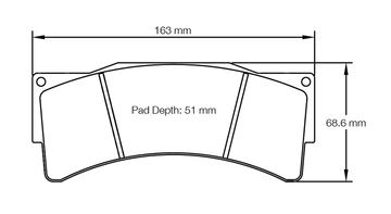 Pagid Racing Brake Pads No. 8233 (Front)