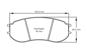 Pagid Racing Brake Pads No. 8241 (Front)