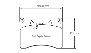 Pagid Racing Brake Pads No. 8284 (Rear) | McLaren w/ Pagid RBD Kit