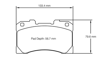 Pagid Racing Brake Pads No. 8299 (Front)