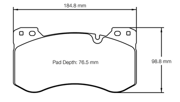 Pagid Racing Brake Pads No. 8302 (Front)