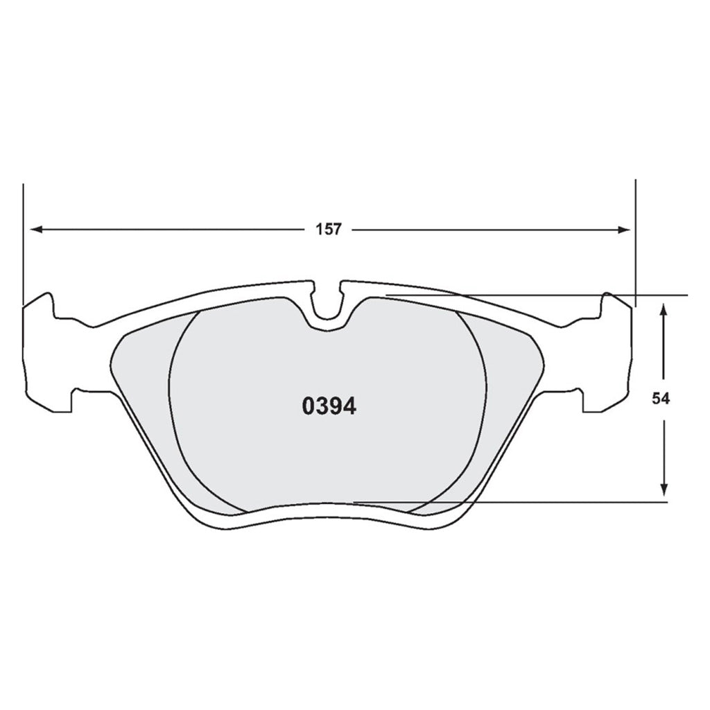 Performance Friction PFC Brake Pads 0394.XX.20.44 (Front)