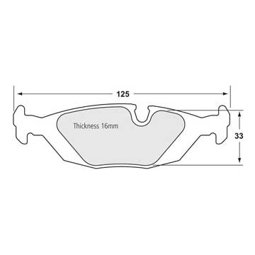 Performance Friction PFC Brake Pads 0279.XX.16.44 (Rear)