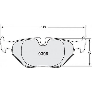 Performance Friction PFC Brake Pads 0396.XX.17.44 (Rear)