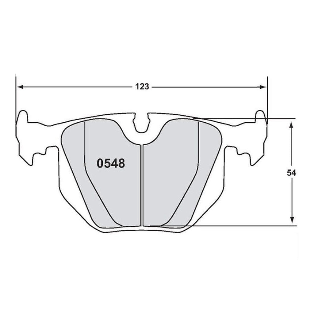 Performance Friction PFC Brake Pads 0548.XX.16.44 (Rear)