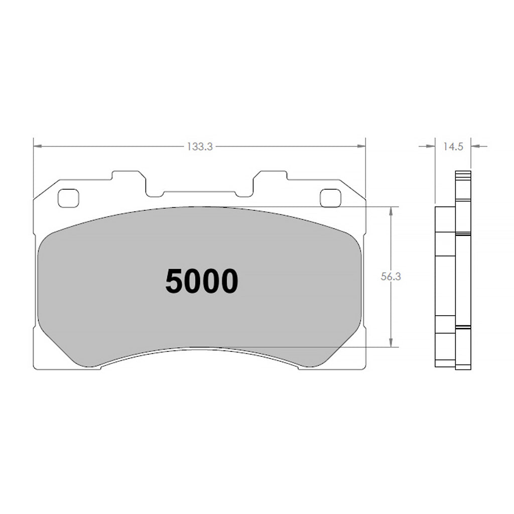 Performance Friction PFC Brake Pads 5000.331.15.44 (Front)