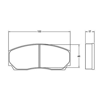 Performance Friction PFC Brake Pads 7767.01.YY.44 (Rear)