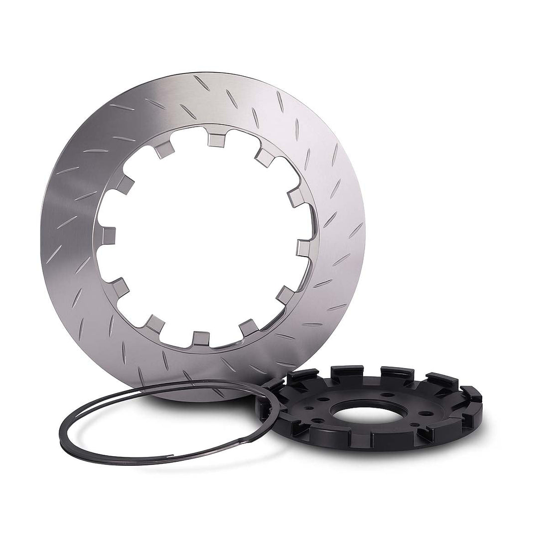 PFC Rear V3 Slotted Rotor/Hat Assembly - Left - Porsche 997 GT3