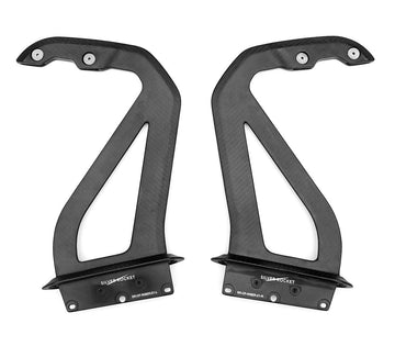 SilverRocket Dry Carbon 3" Wing Risers | Porsche GT4 RS