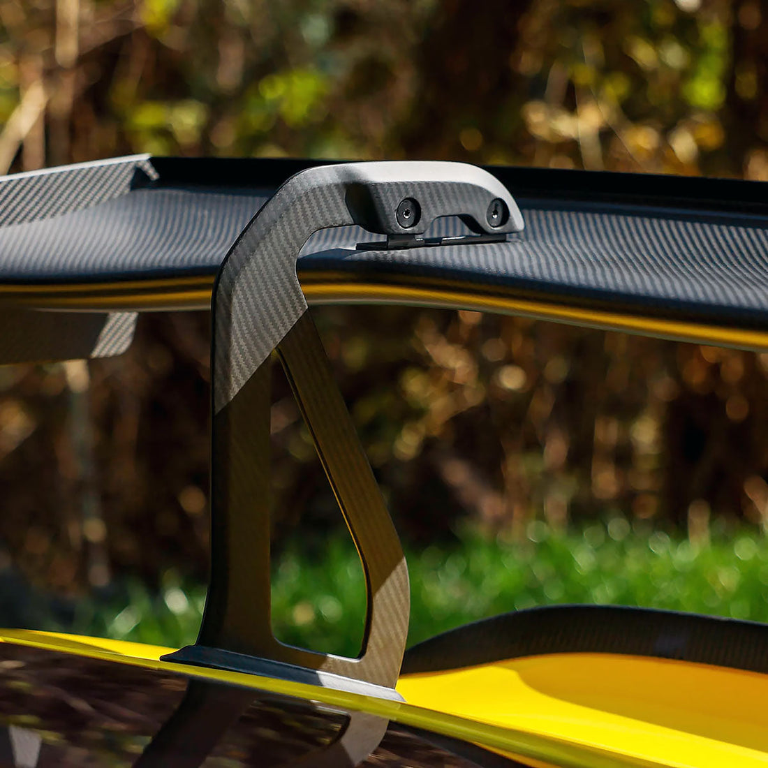 SilverRocket Dry Carbon 3" Wing Risers | Porsche GT4 RS