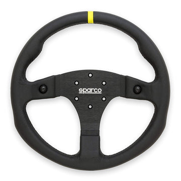 Sparco Competition R350B Steering Wheel – 350mm Suede or Leather w/ Dual Push Buttons